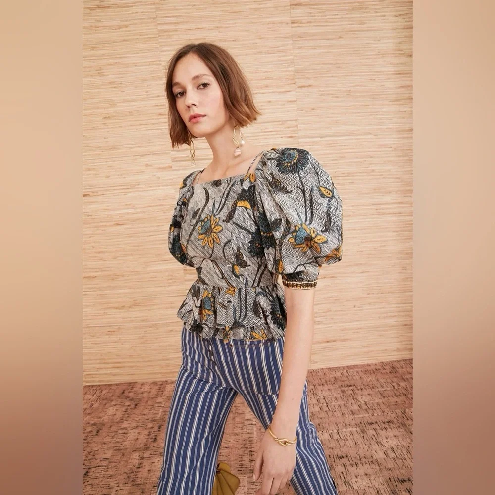 Ulla Johnson Carlotta Blouse Portofino Size 2